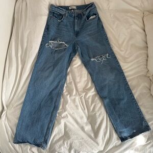 Abercrombie & Fitch Blue Straight Leg Jeans